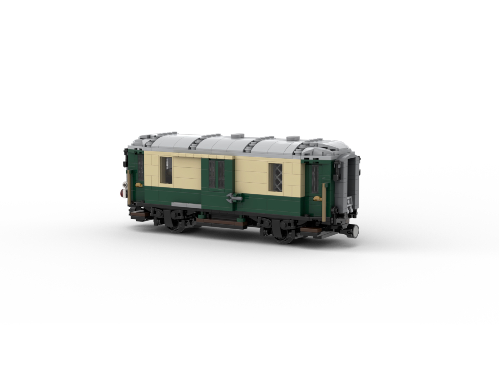 DL201-1 LEGO® MOC | RhB F 4062 | DARK GREEN & TAN
