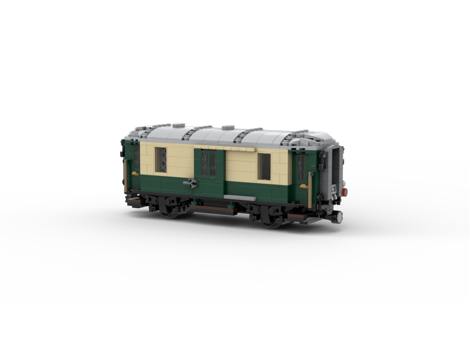 DL201-1 LEGO® MOC | RhB F 4062 | DARK GREEN & TAN