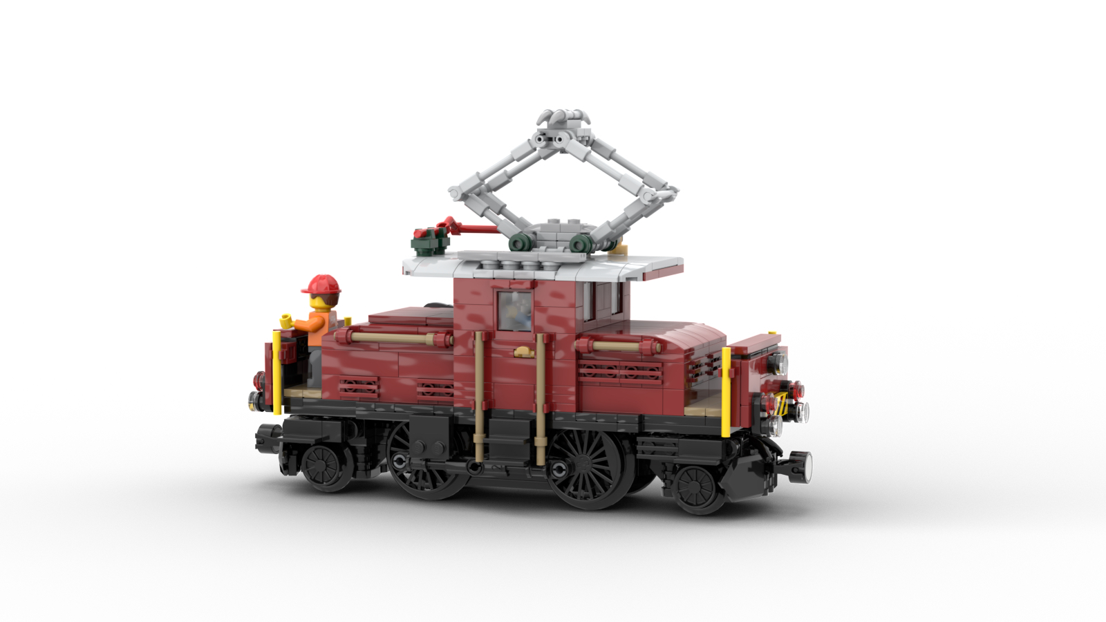 DL102-2 LEGO® MOC | RhB Ge 2/4 212-213 | DARK RED