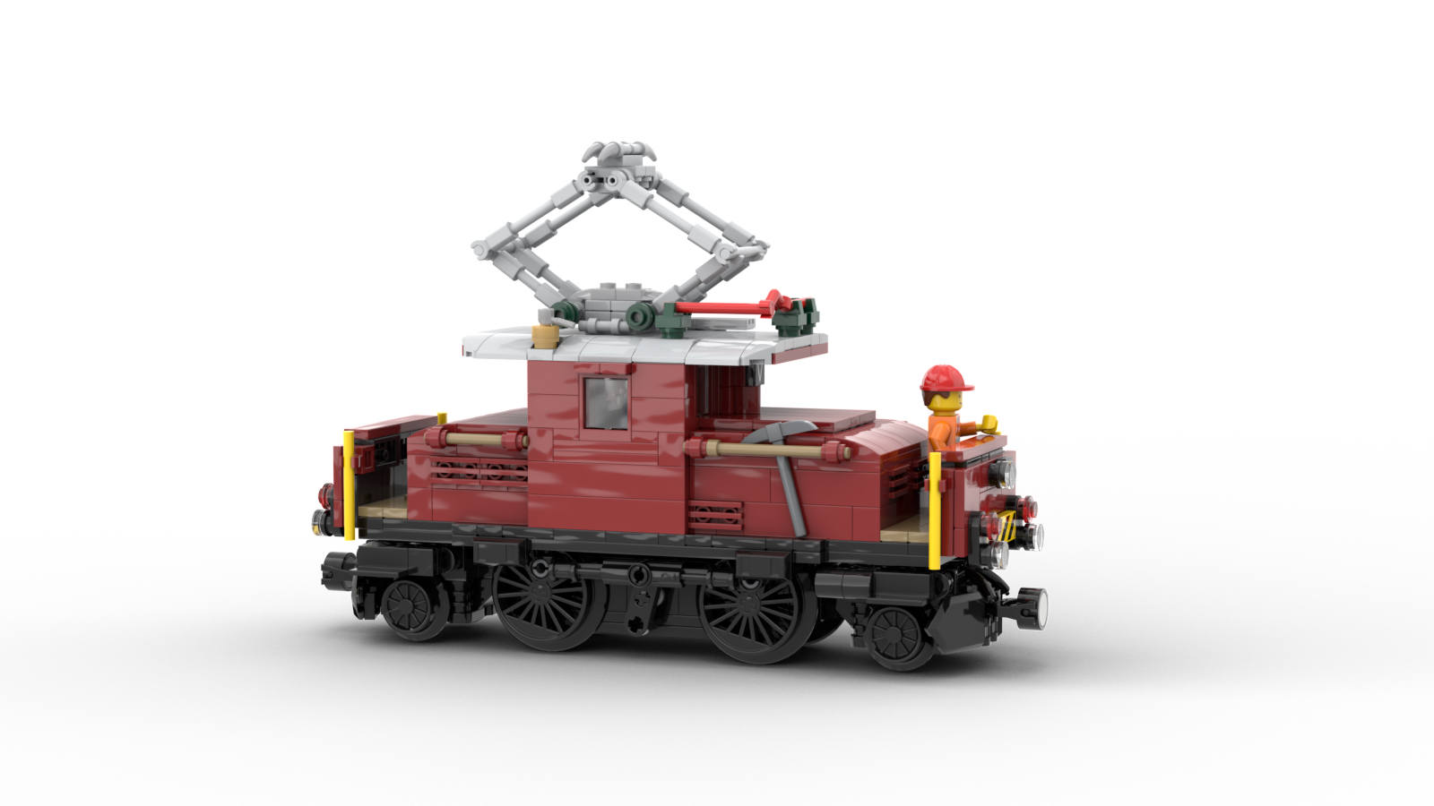 DL102-2 LEGO® MOC | RhB Ge 2/4 212-213 | DARK RED