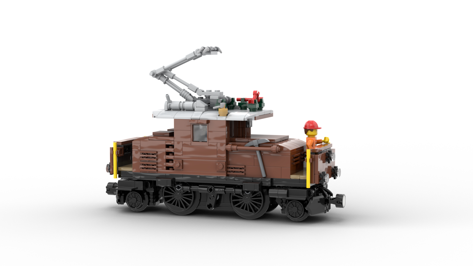 DL103-1 LEGO® MOC | RhB Gem 2/4 211 | REDDISH BROWN