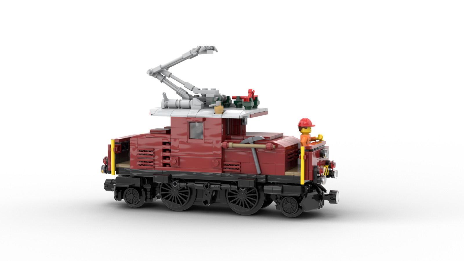 DL103-2 LEGO® MOC | RhB Gem 2/4 211 | DARK RED