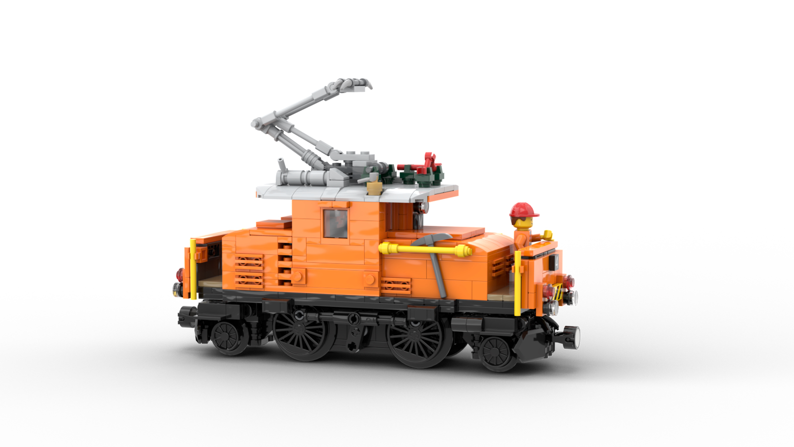 DL103-3 LEGO® MOC | RhB Gem 2/4 211 | ORANGE