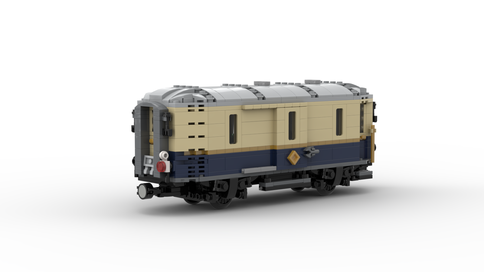 DL201-4 LEGO® MOC | RhB D2 4051 & 4062 | DARK BLUE & TAN