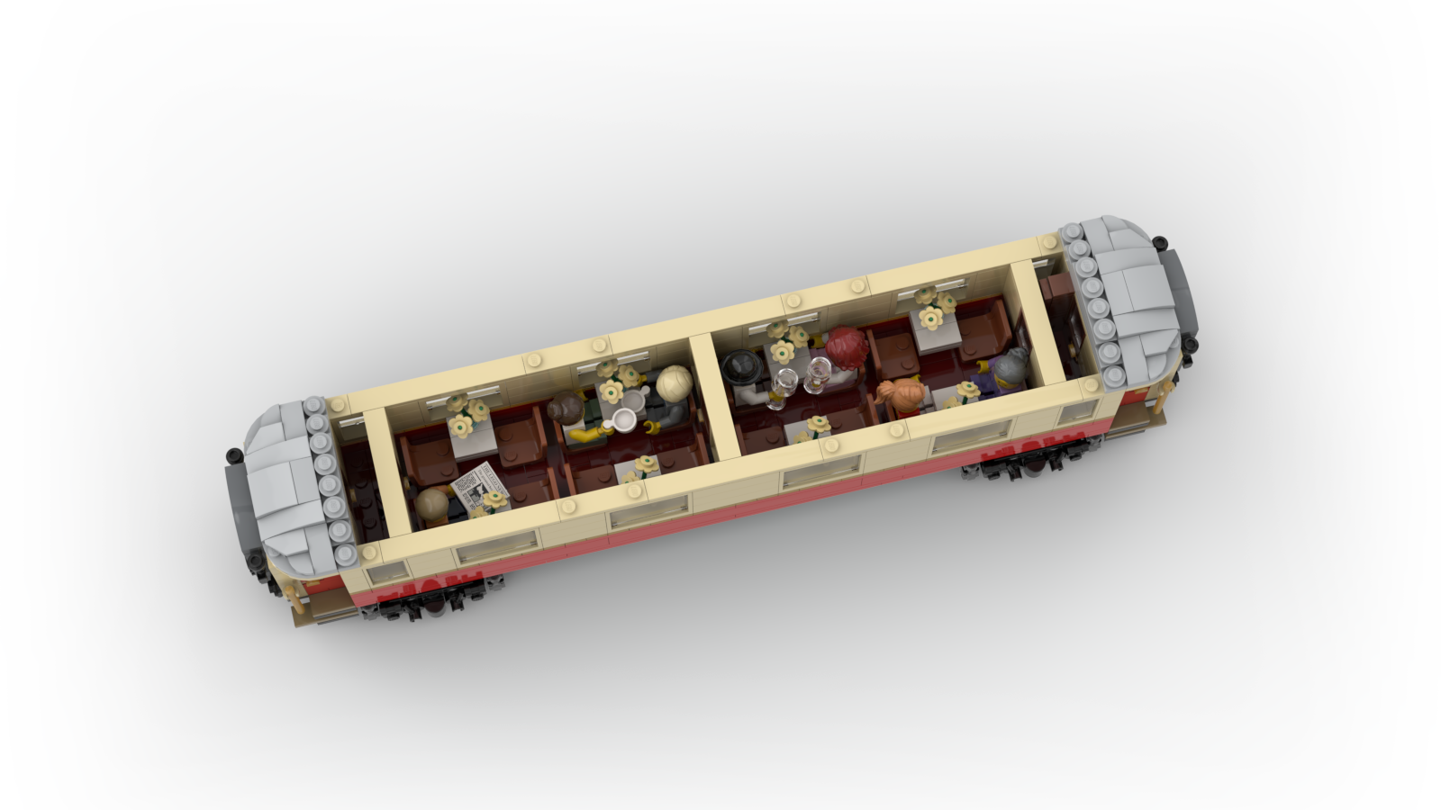 DL206-3 LEGO® MOC | RhB As 1161 | RED & TAN