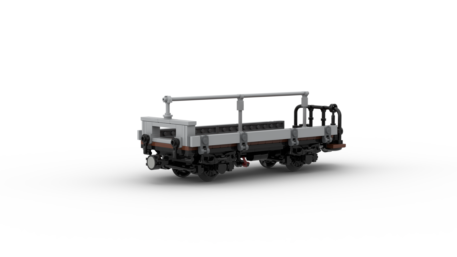 DL402-2 LEGO® MOC | RhB Lklp-v | BICYCLE FLAT WAGON | WITHOUT LOAD