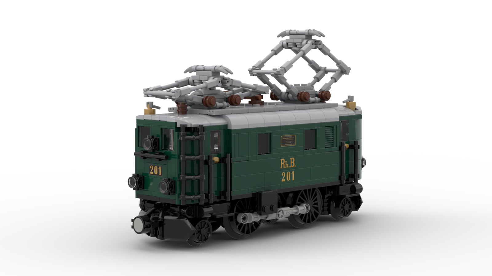 DL101-1 LEGO® MOC | RhB Ge 2/4 201-207 | DARK GREEN