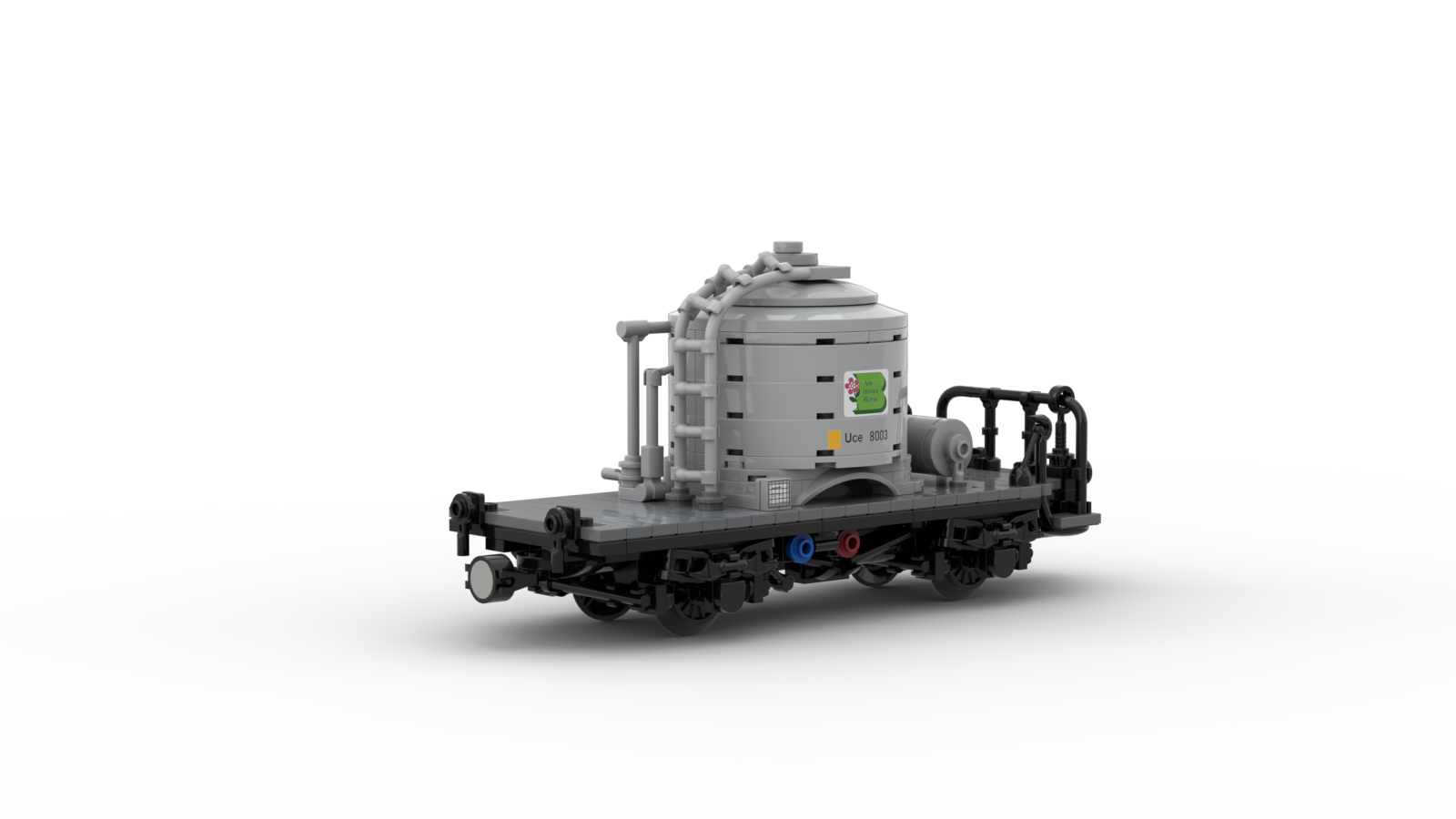 DL411-1 LEGO® MOC | RhB Uce 8003 - 8004 | CEMEMT SILO WAGON